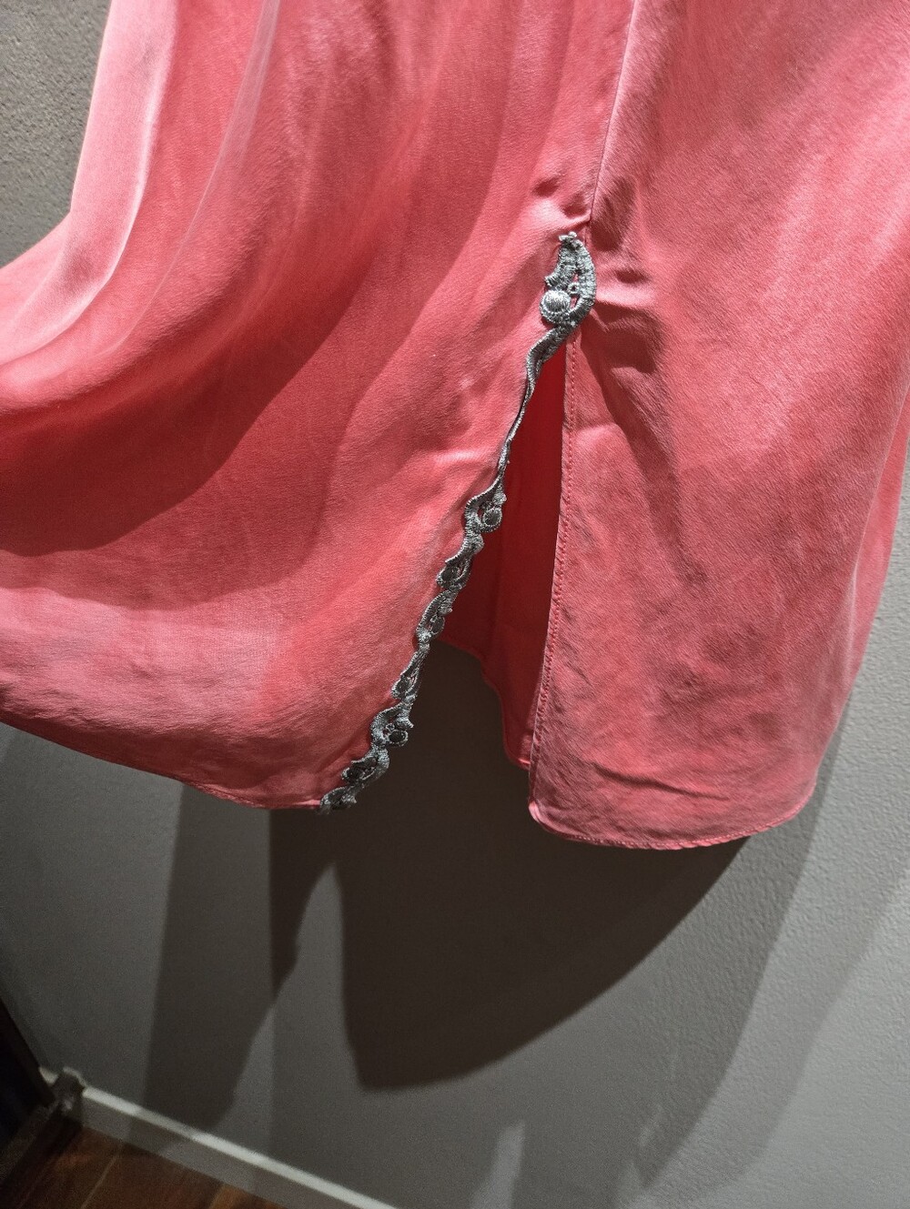 Vintage Victoria’s Secret 90s Bias Cut Rose Pink 100% Silk Slip Dress Size M - Picture 12 of 13